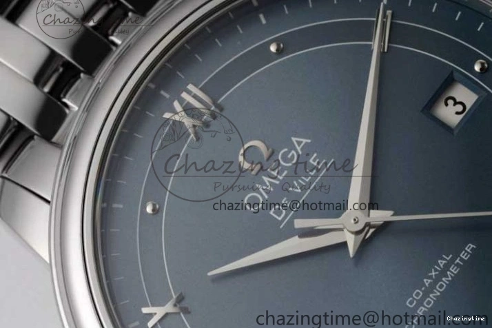 0301 De Ville SS DIWF 1:1 Best Edition Light Blue Dial SS Markers on SS Bracelet MIYOTA TopPick 7850